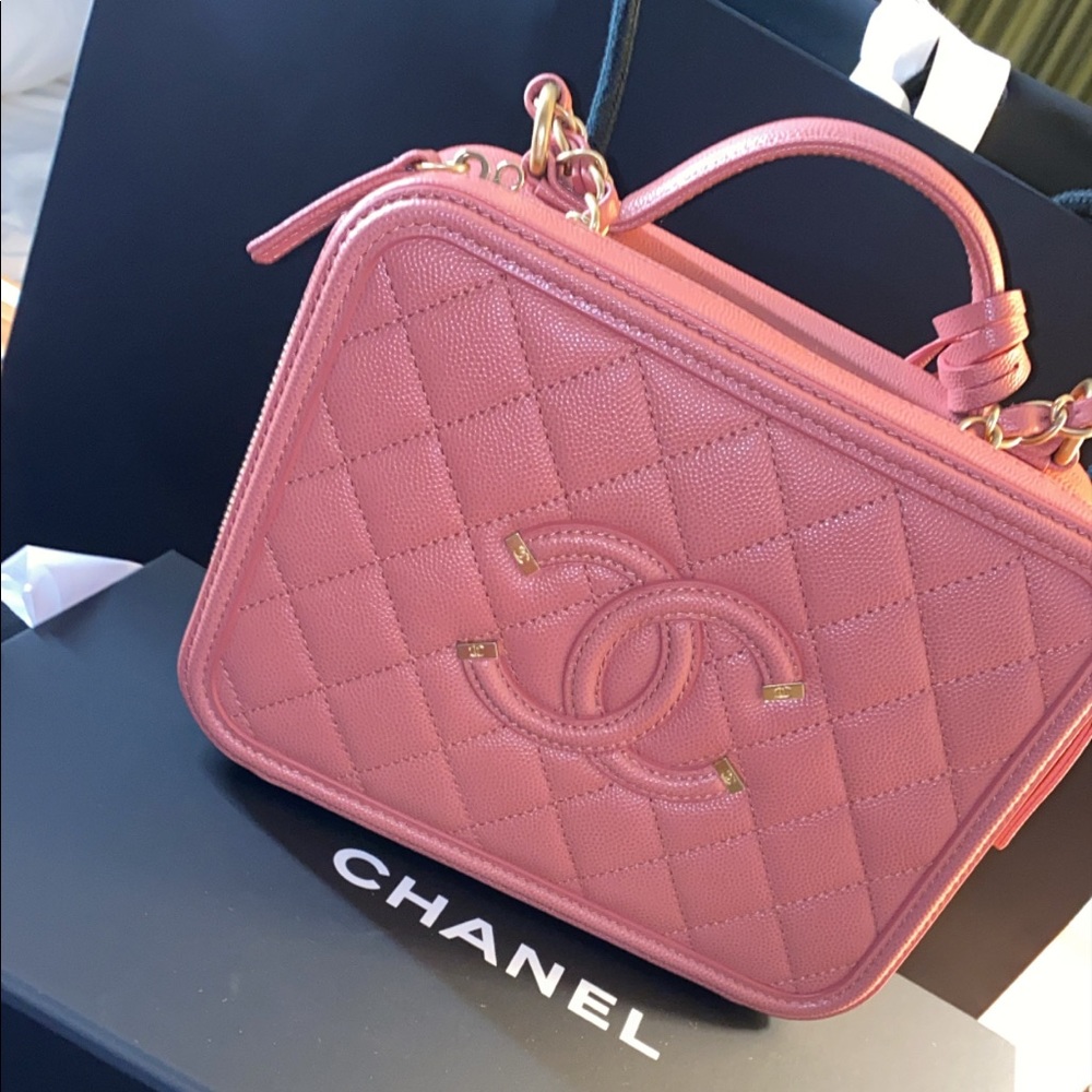 Brand New Chanel Vanity case never worn , comes with box , bag & receipt